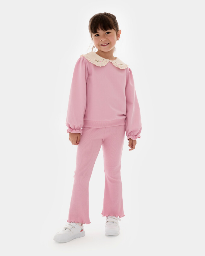 Wholesale Girls' Tracksuit Set 4-7Y Bupper Kids 1053-24129 - 1