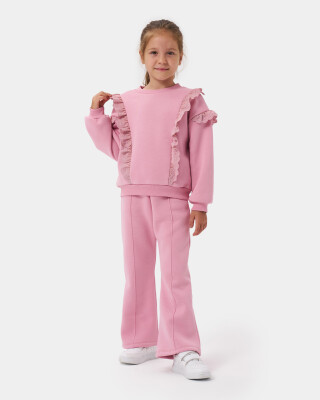 Wholesale Girls Tracksuit Set 4-7Y Miniloox 1054-24459 - Miniloox