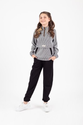 Wholesale Girls Tracksuit Set 9-13Y Pafim 2041-K24-8007 Чёрный 