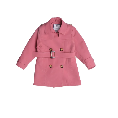 Wholesale Girls Trench Coat 3-8Y Verscon 2031-5195 Пыльная роза