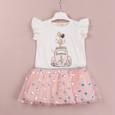 Wholesale Girls Tulle Dress 1-4Y BabyRose 1002-4140 - Babyrose (1)