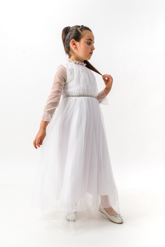 Wholesale Girls Tulle Dress 2-5Y Wecan 1022-23003 - 1