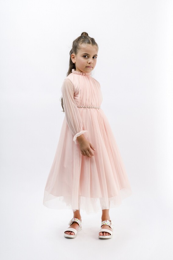 Wholesale Girls Tulle Dress 2-5Y Wecan 1022-23003 - 6