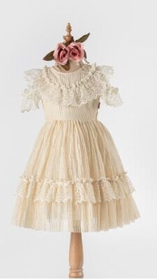 Wholesale Girls Tulle Dress 6-12Y Tivido 1042-2491 - Tivido (1)