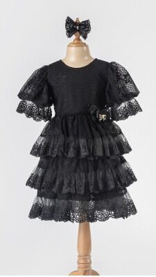 Wholesale Girls Tulle Dress 6-12Y Tivido 1042-2492 - Tivido