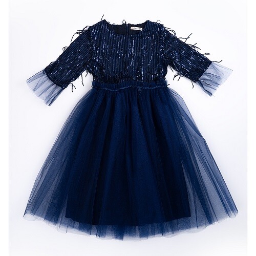 Wholesale Girls Tulle Dress 7-10Y Büşra Bebe 1016-23188 - 2