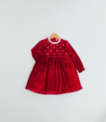 Wholesale Girl's Velvet Dress 1-4Y BabyRose 1002-4711 - Babyrose