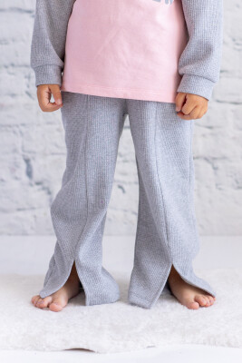 Wholesale Girl's Waffle Fabric Tracksuit Pants With Slit Detail 1-12Y Zeyland 1070-252Z4VFL06 - Zeyland (1)