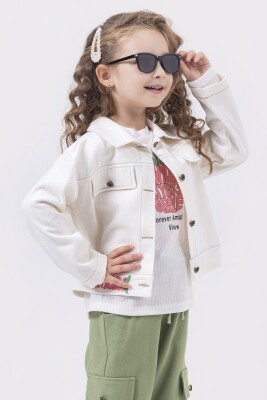 Wholesale Girs 3-Pieces Jacket, T-shirt and Pants Set 2-6Y Miss Lore 1055-5623 - 1