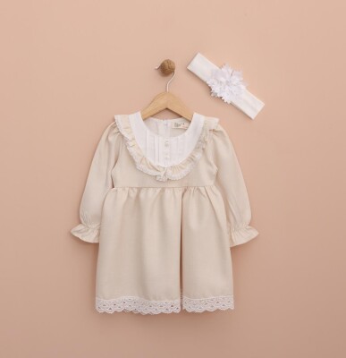 Wholesale Headband Girl Baby Dress 6-18M Lilax 1049-6537 - 4