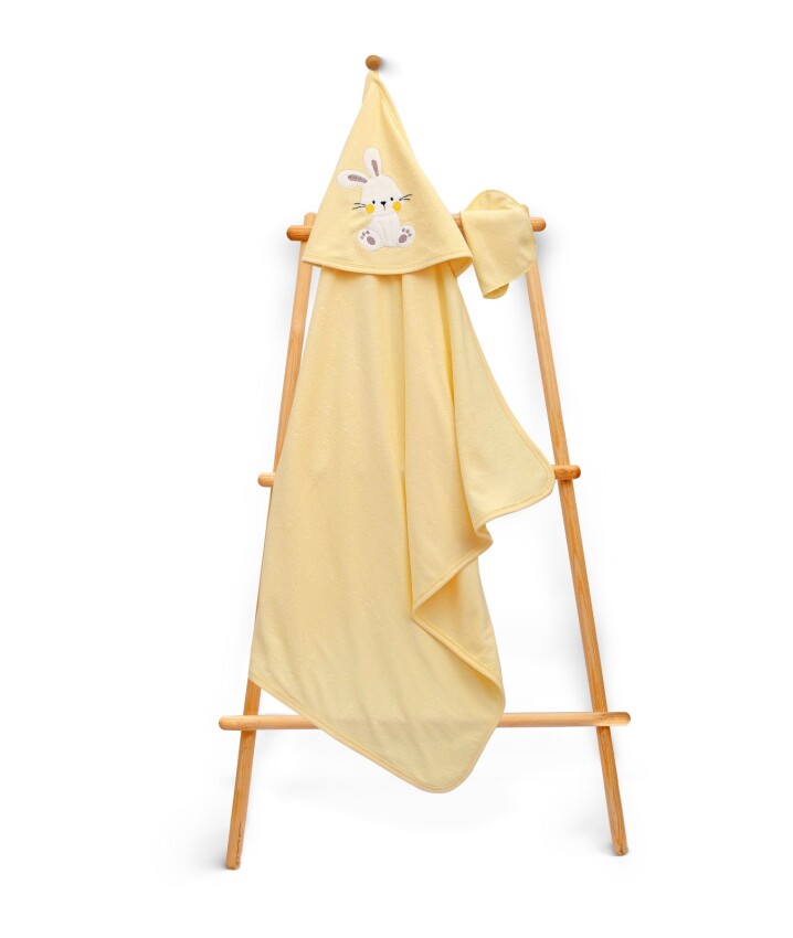 Wholesale Kids Unisex 2-Piece Set with Scrub Mitt and Towel 75x75cm Babyline 2015-9-839 - 2