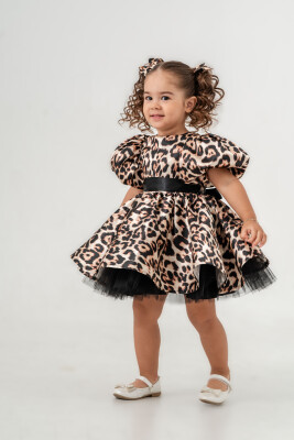 Wholesale Leopard Print Girl's Dress 2-5Y Gocoland 2008-5740 - Gocoland