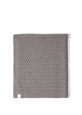 Wholesale Organic Cotton Wicker Knitted Baby Blanket 0-36M Uludağ Triko 1061-21002 - 1