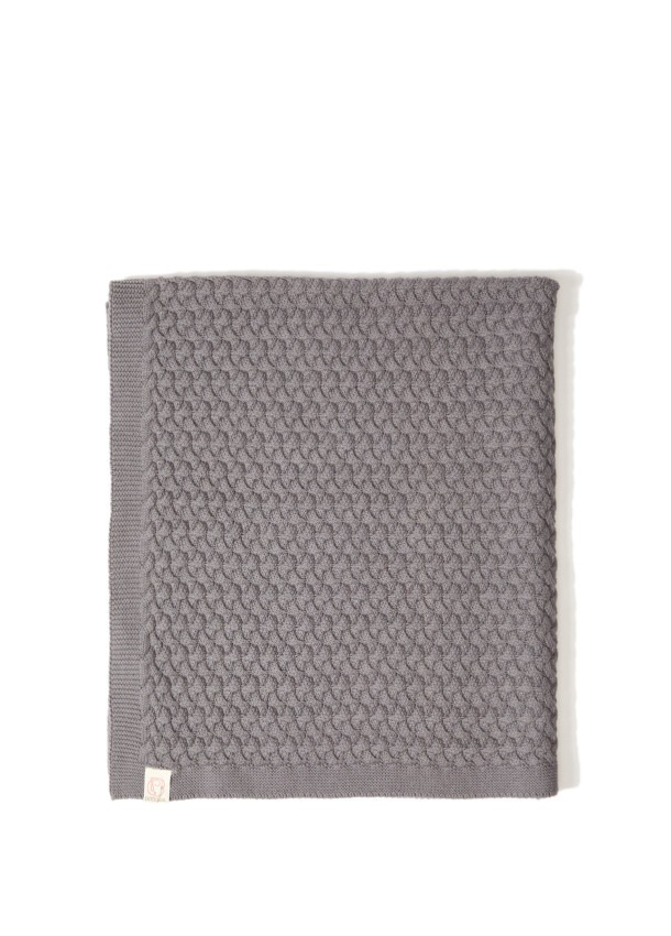 Wholesale Organic Cotton Wicker Knitted Baby Blanket 0-36M Uludağ Triko 1061-21002 - 1