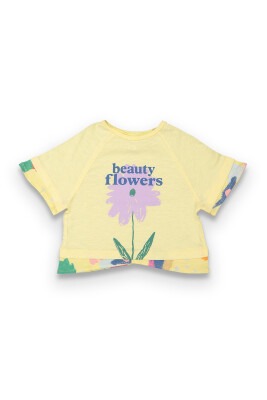 Wholesale Printed T-shirt 6-9Y Tuffy 1099-9119 Светло-жёлтый 