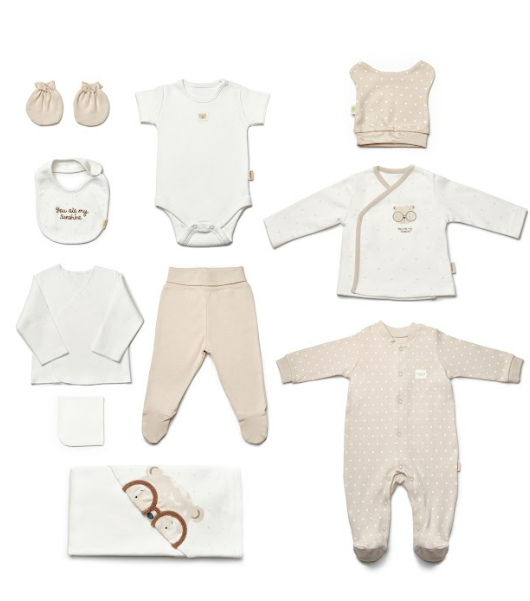 Wholesale Unisex Baby 10-Piece Boxed Bodysuits 0-3M BabyCosy 2022-CSY8125 - 1