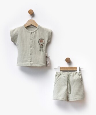 Wholesale Unisex Baby 2 Pcs Shorts and Tshirt Set 6-36M Flexi Baby 2063-217625 - Flexi Baby (1)