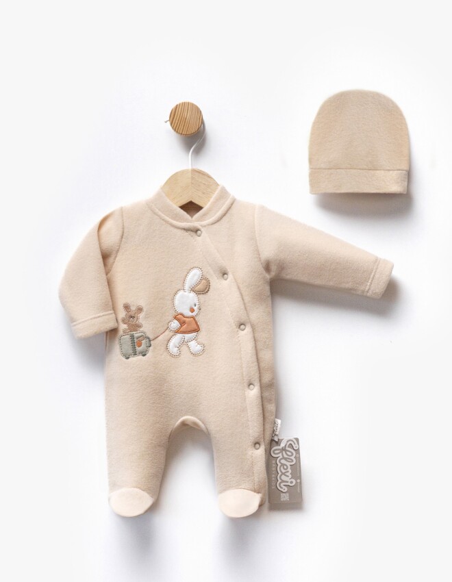 Wholesale Unisex Baby 2-Piece Baby Bodysuit and Hat Set 0-1M Flexi Baby 2063-247221 - 5