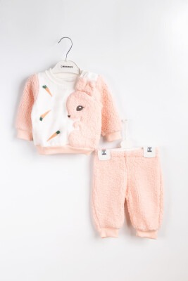 Wholesale Unisex Baby 2-Piece Sweatshirt and Pants Set 3-12M Minicorn 2018-2326 Розовый 