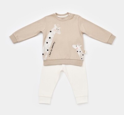 Wholesale Unisex Baby 2-Piece Sweatshirt and Pants Set 3-24M 100% Organic Cotton Baby Cosy2022-CSY2013 - BabyCosy