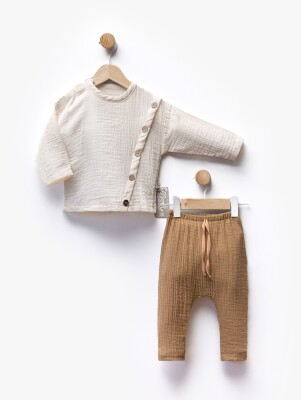 Wholesale Unisex Baby 2pcs Body and Pants Set 6-36M Flexi Baby 2063-217550 Молочно-кофейный