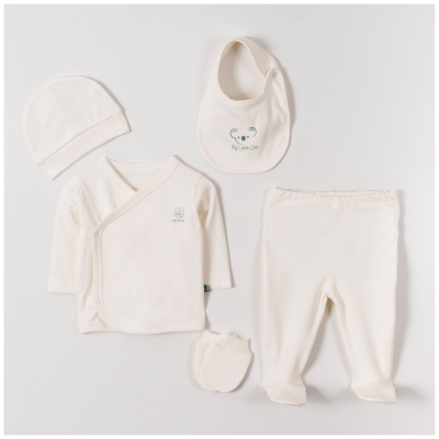 Wholesale Unisex Baby 5-Piece Newborn Set 0-1M Pambuliq 2030-6185 - Pambuliq