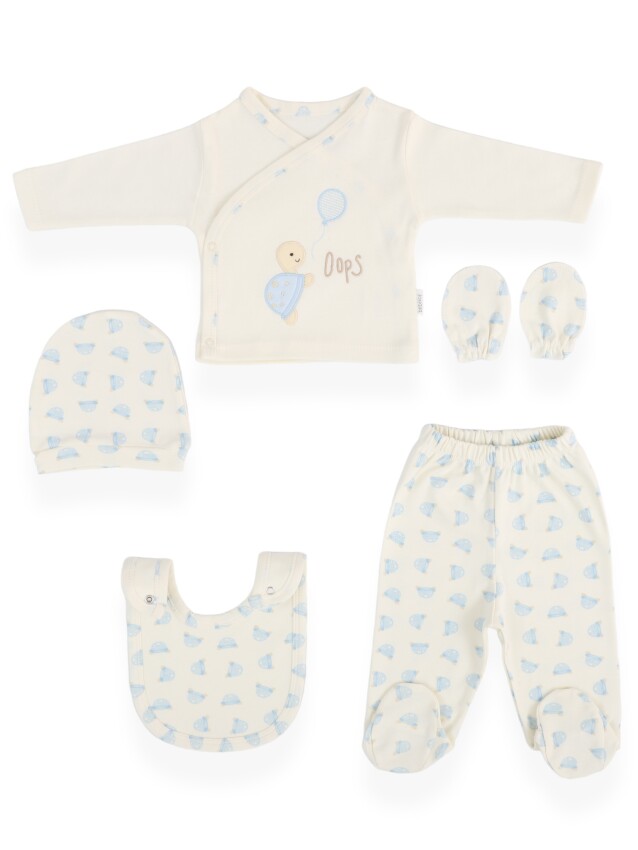 Wholesale Unisex Baby 5-Piece Newborn Set 0-3M Bebitof 2020-20067 - 1