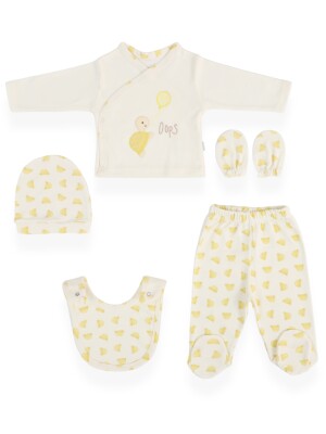 Wholesale Unisex Baby 5-Piece Newborn Set 0-3M Bebitof 2020-20067 - 2