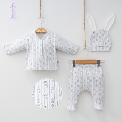 Wholesale Unisex Baby 5-Piece Newborn Set 0-3M Minizeyn 2014-7054 - 1