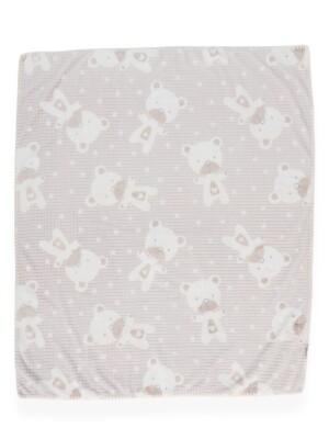 Wholesale Unisex Baby Blanket 107x87 Bebitof 2020-95083 Серый 