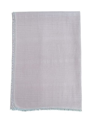 Wholesale Unisex Baby Blanket 80x90 Tomuycuk 1074-10231 Пудра