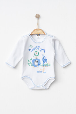 Wholesale Unisex Baby Bodysuit 0-3M Hoppidik 2017-7171 - 3