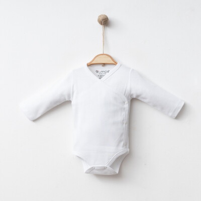 Wholesale Unisex Baby Bodysuit 3-6 M Gümüş Baby 2043-0066 Белый 