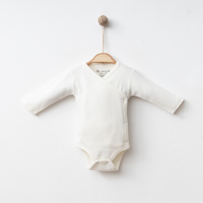 Wholesale Unisex Baby Bodysuit 3-6 M Gümüş Baby 2043-0066 Экрю