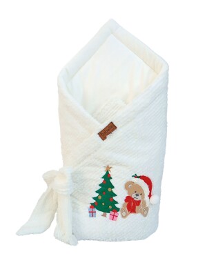 Wholesale Unisex Baby Christmas Concept Swaddle Blanket 0-24M Bebella baby 2052-65010 - Bebella baby (1)