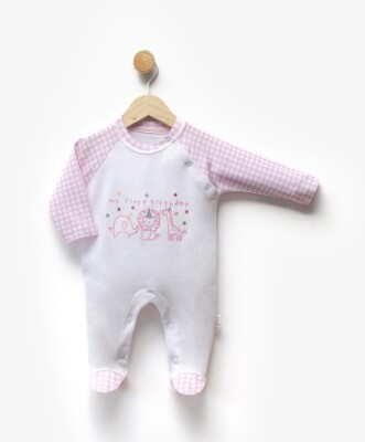 Wholesale Unisex Baby Embroidered Jumpsuit 0-6M Flexi Baby 2063-252345 - 3