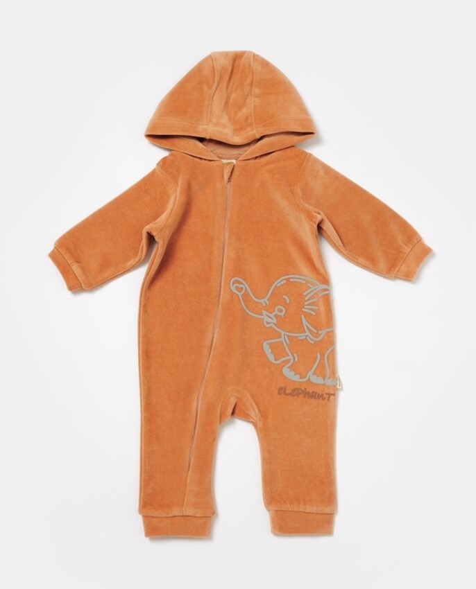 Wholesale Unisex Baby Hooded Velvet Rompers 3-24M Baby Cosy 2022-CSYK6044 - 1