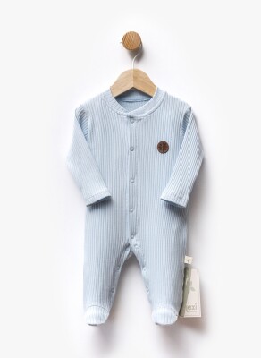 Wholesale Unisex Baby Jumpsuit 0-6M Flexi Baby 2063-513019 Светло-голубой 