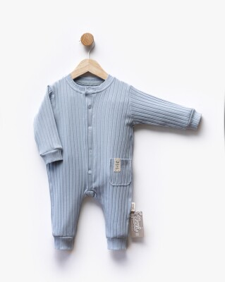 Wholesale Unisex Baby Jumpsuit 3-12M Flexi Baby 2063-252300 Синий