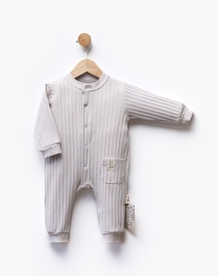 Wholesale Unisex Baby Jumpsuit 3-12M Flexi Baby 2063-252300 Серый 