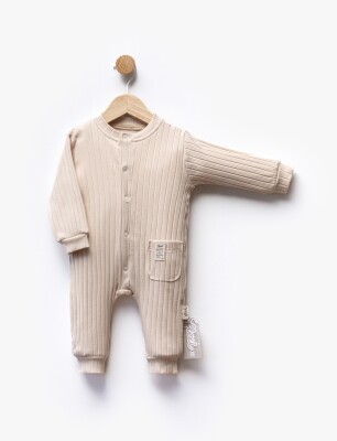 Wholesale Unisex Baby Jumpsuit 3-12M Flexi Baby 2063-252300 Кремовый цвет 