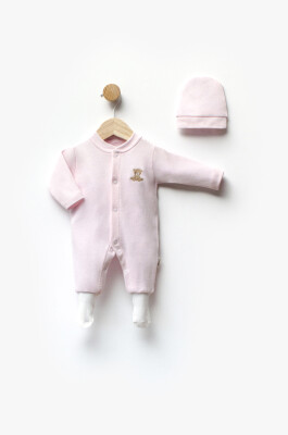 Wholesale Unisex Baby Jumpsuit and Hat Set 0-3M Flexi Baby 2063-252267 - 1