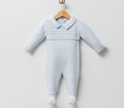 Wholesale Unisex Baby Knitwear Rompers 0-6M Milarda 2001-3017 Синий