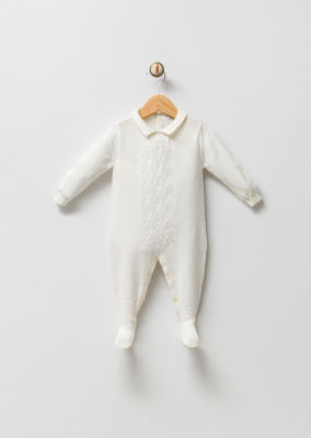 Wholesale Unisex Baby Knitwear Rompers 0-9 Gubo 2002-2033 Экрю