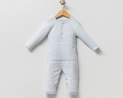 Wholesale Unisex Baby Knitwear Rompers 3-9M Milarda 2001-2076 Синий