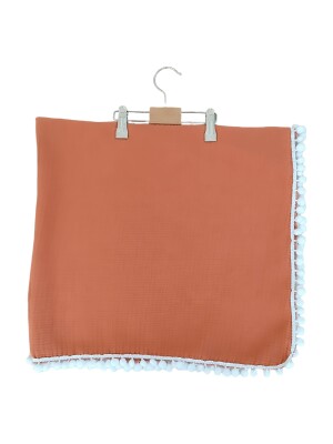 Wholesale Unisex Baby Muslin Blanket 80x90 Tomuycuk 1074-10234 Черепичный цвет