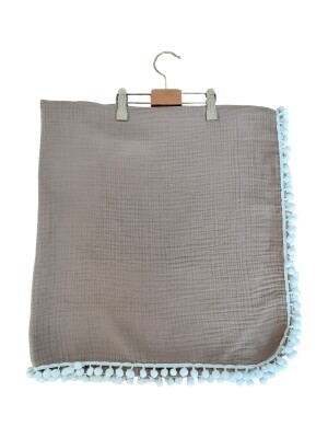 Wholesale Unisex Baby Muslin Blanket 80x90 Tomuycuk 1074-10234 Молочно-кофейный