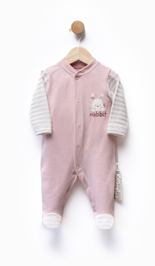 Wholesale Unisex Baby Newborn Embroidered Jumpsuit 0-6M Flexi Baby 2063-252305 - 2