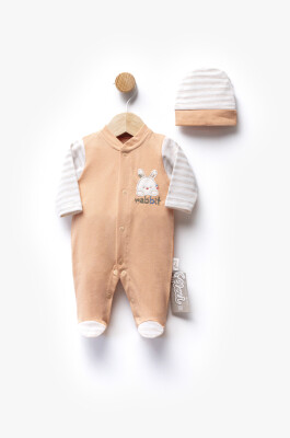 Wholesale Unisex Baby Newborn Jumpsuit 0-6M Flexi Baby 2063-252304 Оранжевый 