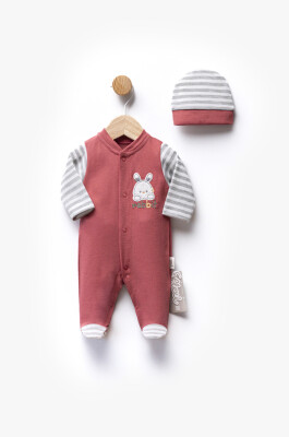 Wholesale Unisex Baby Newborn Jumpsuit 0-6M Flexi Baby 2063-252304 Красный